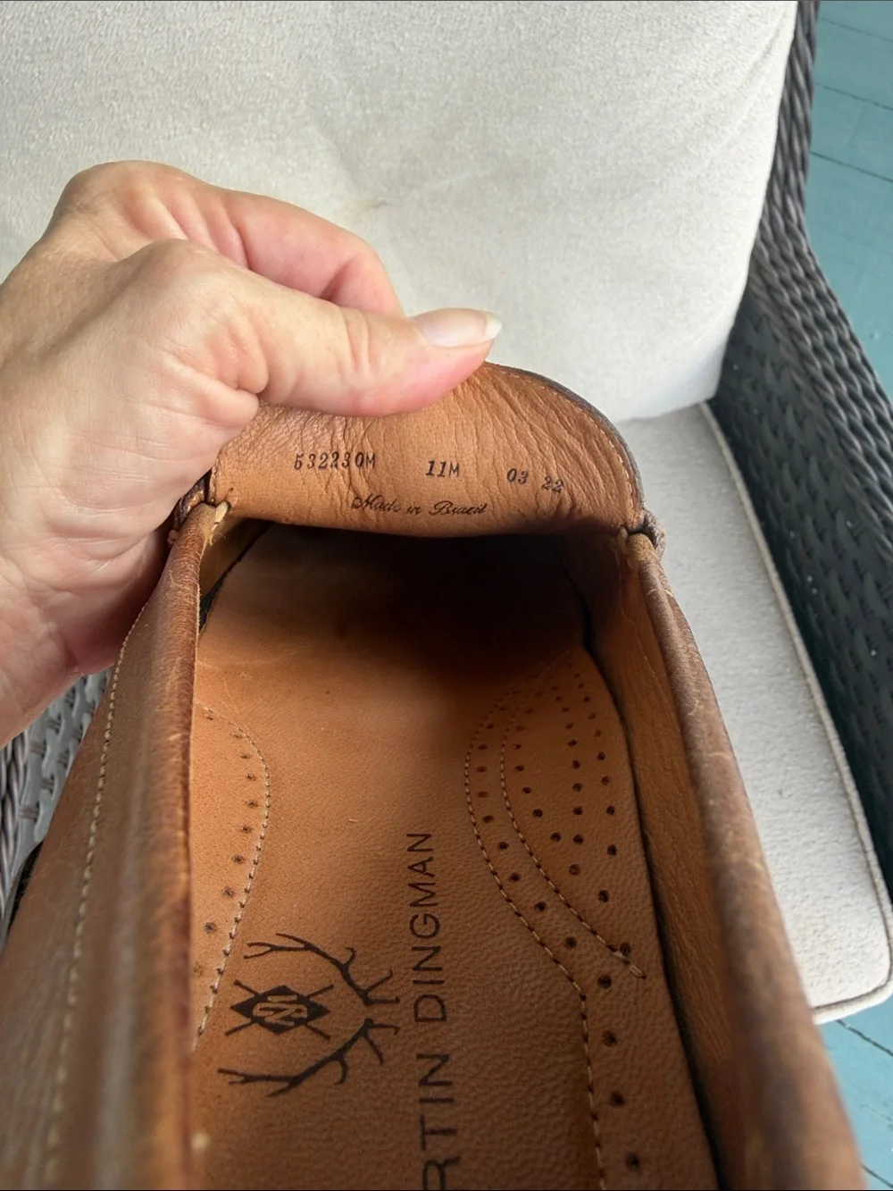 Martin Dingman Bill Genuine Water Buffalo Penny Loafers. Size 11M